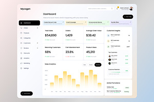 E-commerce Admin Panel Dashboard UI, an UI Kit Template by Wencory