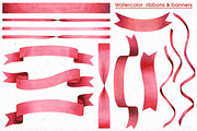 Ribbons, Banners & Bows set, a Decorative Illustration by Anastasia Koba (Thumbnail 3 of 4)