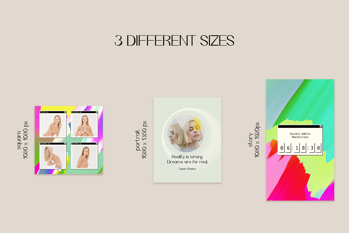 Instagram Colorful Template & Quotes, a Social Media Template by Bonumo (Photo 3 of 15)