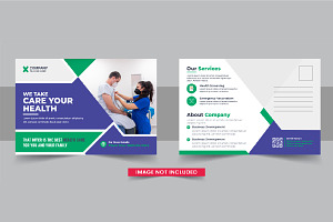 Healthcare Postcard Template design, a Stationery Template by Pavel_design