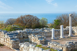 Evening Chersonesos (ancient town), a Nature Photo by YuriyB