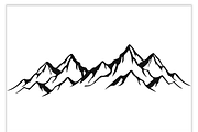 Stylized Mountain Vector Set, a Technology Illustration by CarWrap design (Thumbnail 3 of 4)
