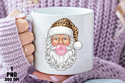 Glitter Leopard Bubblegum Santa Xmas, an Illustration by Daily.Designs (Thumbnail 3 of 10)