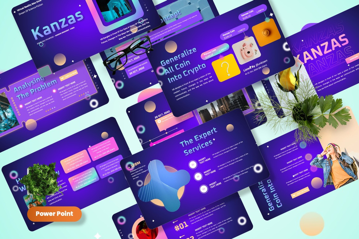 Kanzas - Multipurpose Powerpoint, a Presentation Template by Dhabee (Photo 1 of 8)