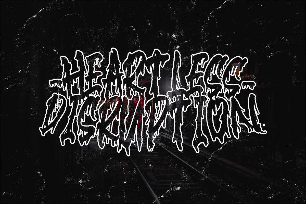 Blackink - Street Brush Display Font preview 3