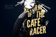 CafeRacer Typeface, a Font by Liviu (Thumbnail 1 of 4)
