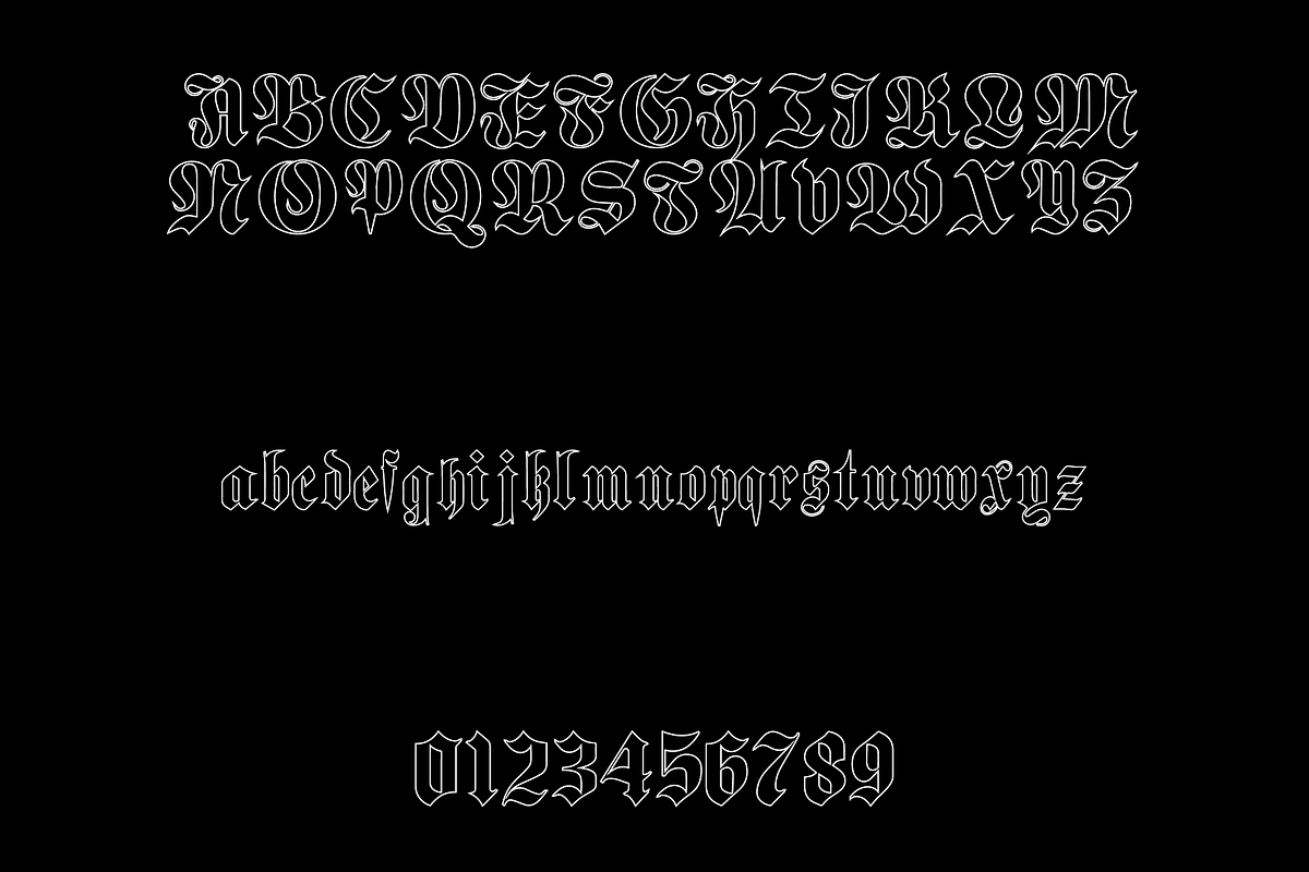 NEXUS, a Blackletter Font by Dz Akali (Photo 8 of 8)