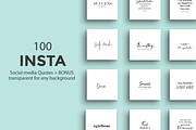 IG 100 stock + 100 quotes bundle, a Social Media Template by blackdahliapress (Thumbnail 2 of 3)