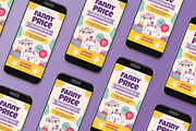 Purple Birthday Invitation Flyer Set, a Flyer Template by Aiyari Graphic (Thumbnail 2 of 3)