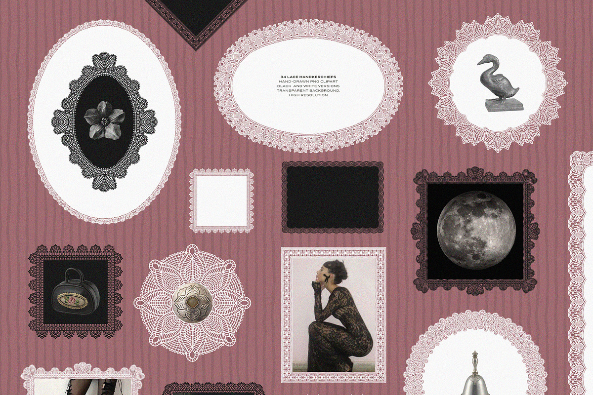 Lace & Grace Vol 2. Hand-Drawn Lace, an Object Graphic by AnMark (Photo 14 of 17)