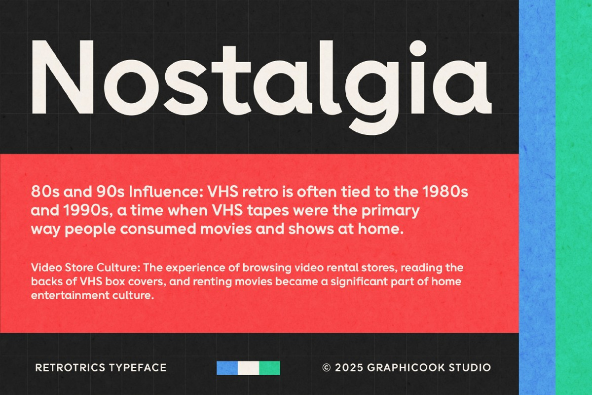 Retrotrics, a Sans Serif Font by graphicook (Photo 8 of 10)