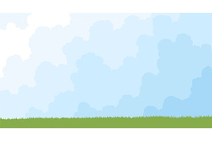 A Serene Blue Sky with Gentle, an Illustration by the8monkey