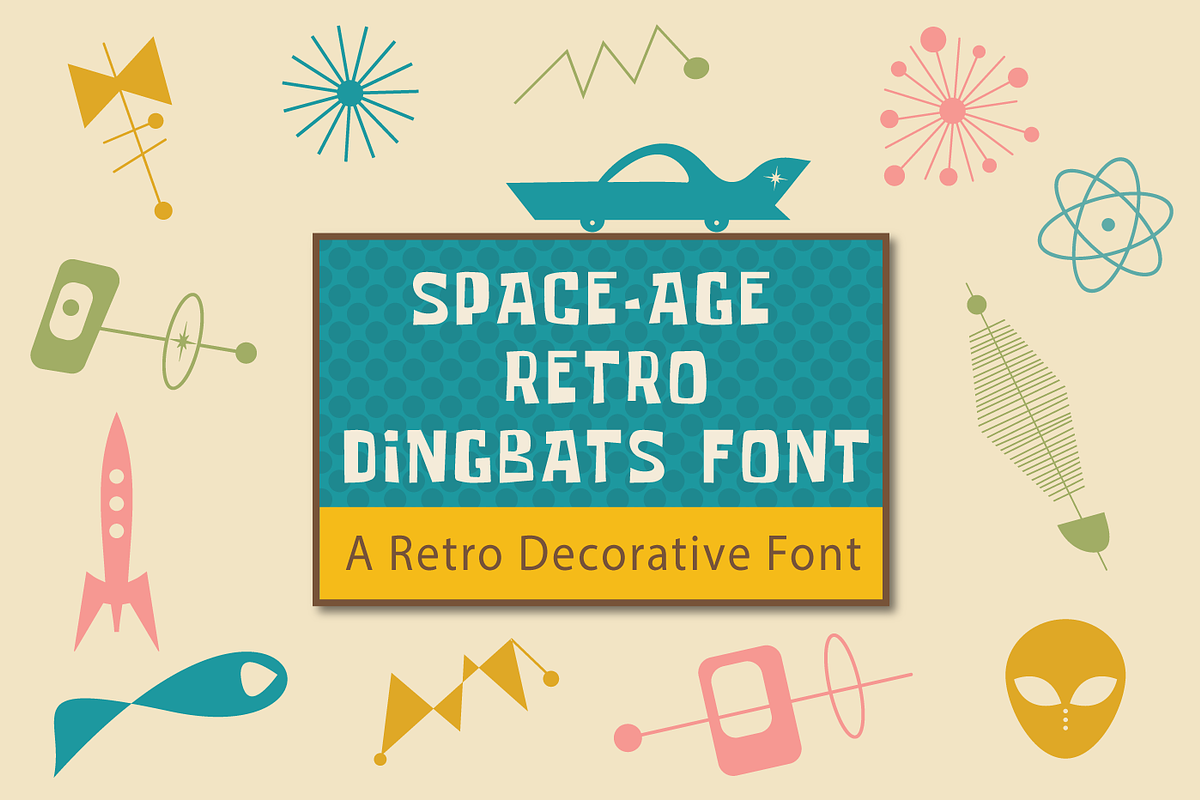Midcentury Modern Icon Font Bundle, a Symbol Font by Pacific Modern Art (Photo 3 of 25)