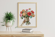 Watercolor Floral Halloween Clipart, an Illustration by Libby Wishes (Thumbnail 3 of 5)