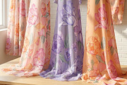Vintage Watercolor Tulip & Peony, a Pattern Graphic by Print Diaries (Thumbnail 3 of 4)