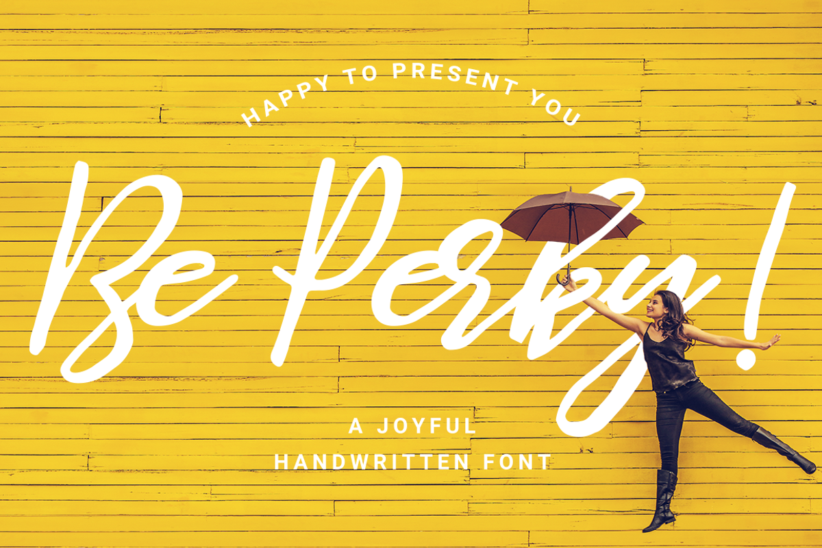 Be Perky! Handwritten Font