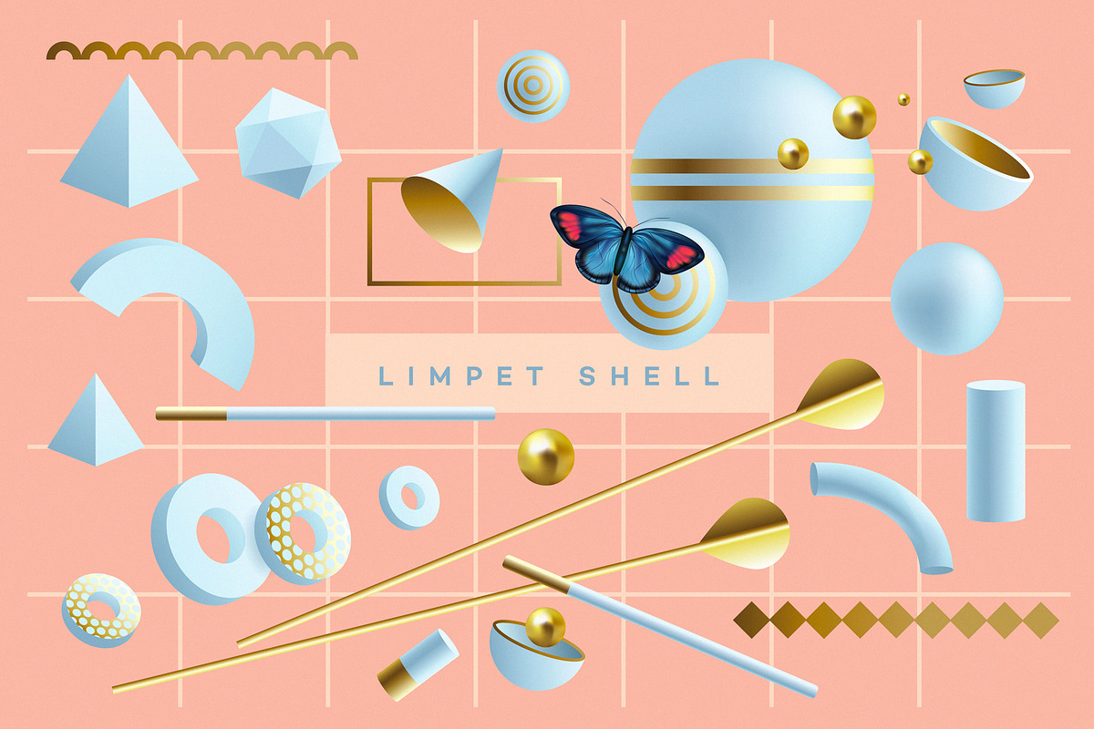 Illusion- 3D Geometric Objects, an Object Graphic by Polar Vectors (Photo 3 of 21)
