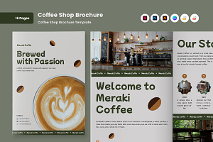 Artisanal Coffee Shop Brochure, a Brochure Template by twinstd
