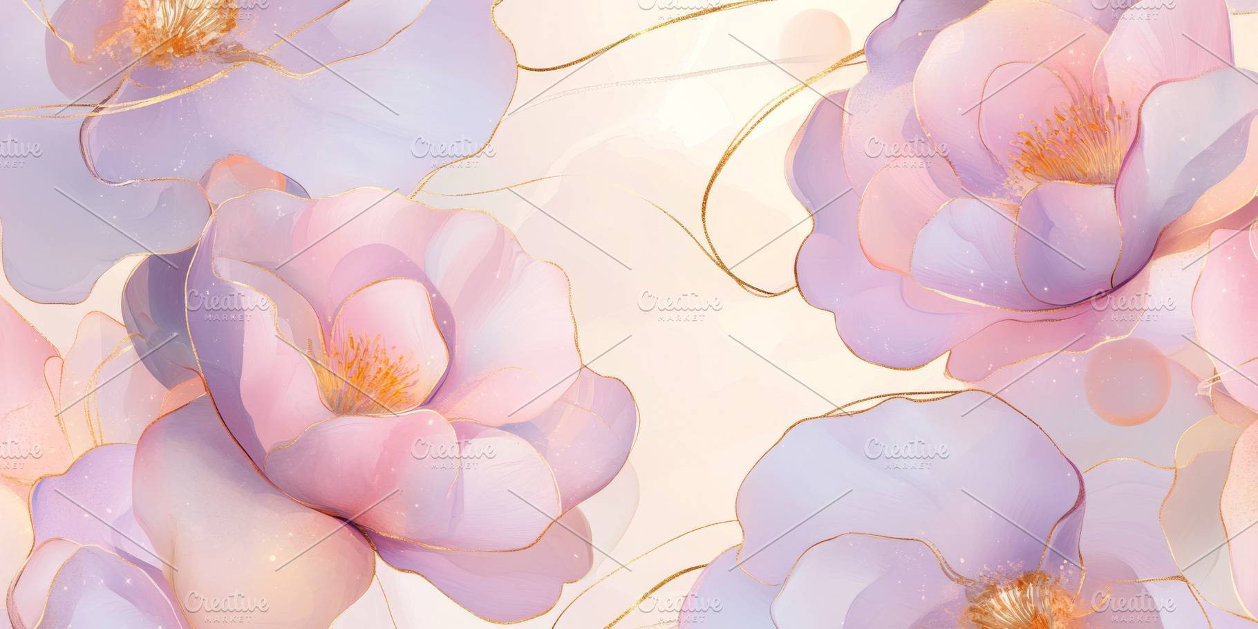 Delicate floral pattern with pastel, a Photo by Dvoevnore photos