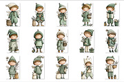 Whimsical Christmas Fairy Clipart, a Seasonal Illustration by V Design Creator (Thumbnail 4 of 8)