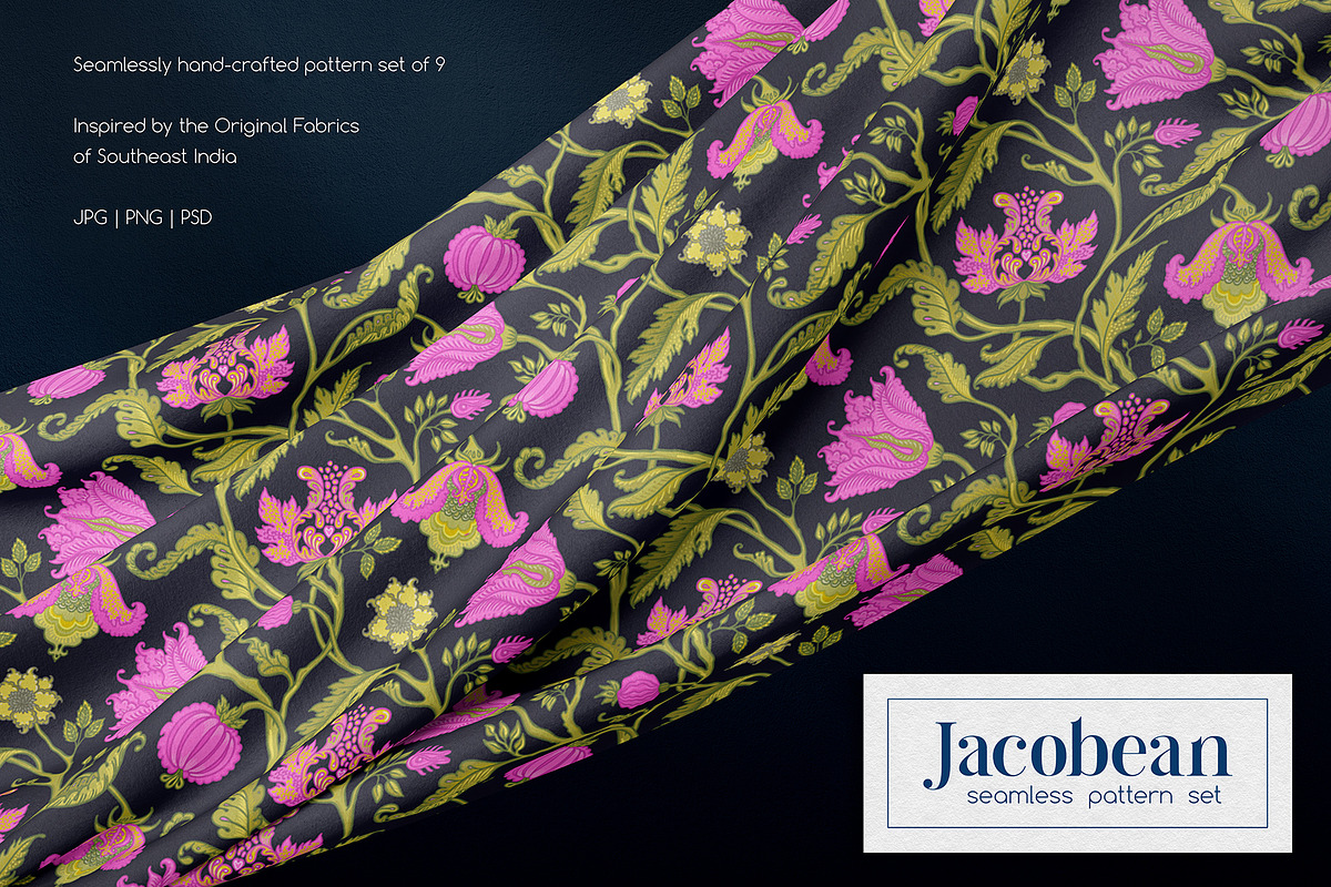 Jacobean Style Pattern Collection, a Pattern Graphic by Varvara Gorbash (Photo 6 of 9)