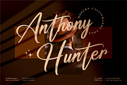Anthony Hunter Modern Calligraphy, a Script Font by Letterena Studios Script (Thumbnail 1 of 13)