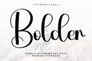 Bolder, a Handwritten Font by FreshTypeINK (Thumbnail 1 of 7)
