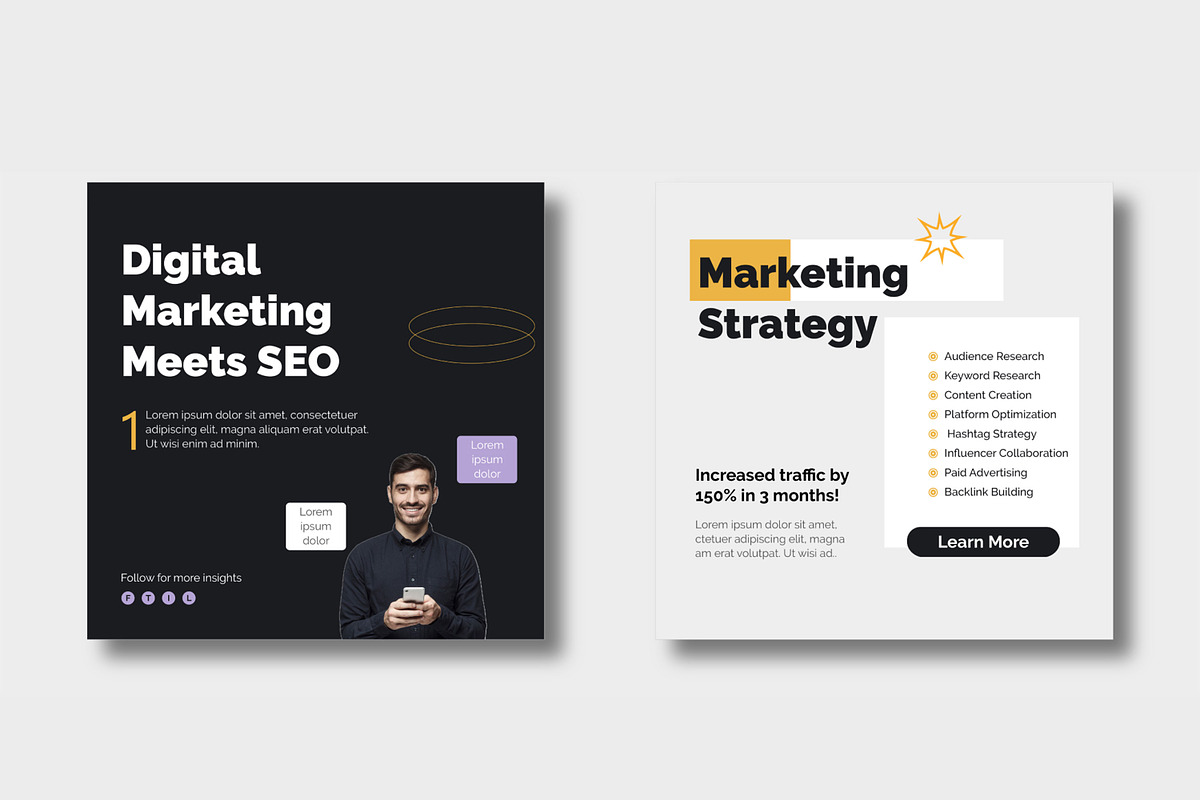 Social Media Marketing Post, a Social Media Template by MightyDesign (Photo 4 of 9)