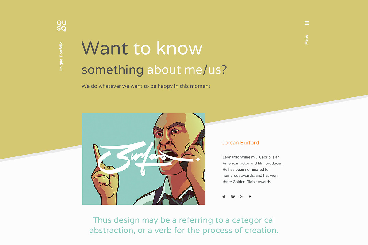 Qusq Pro - Unique Colorful Portfolio, a WordPress Template by IshYoBoy (Photo 10 of 14)