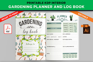 KDP Gardening Planner and Log Book