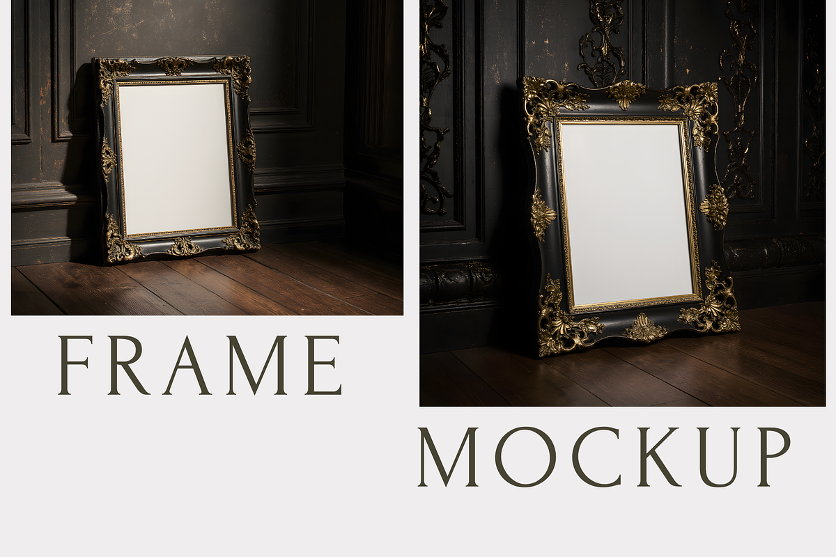 8x10 Gothic Vintage Frame Mockup, a Mockup by StormDigitalArt (Photo 2 of 2)