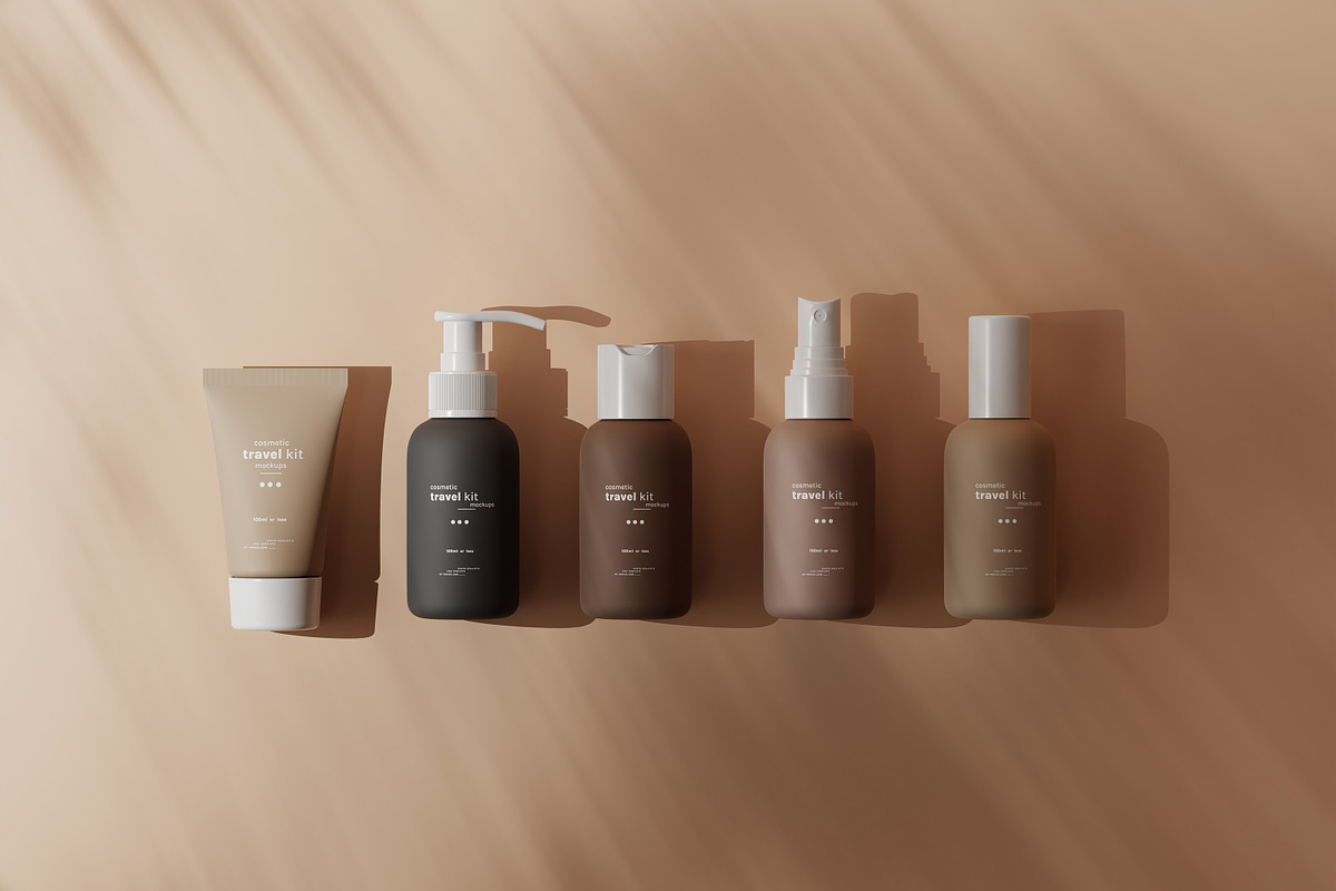 Cosmetic Travel Kit Mockups, a Packaging Mockup by pmvch (Photo 4 of 53)