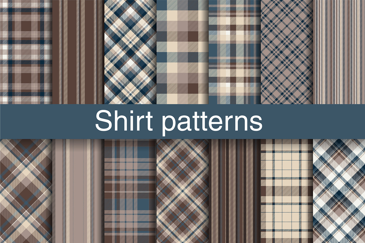 #35 Shirt Plaid Patterns EPS + JPG, a Pattern Graphic by Plaid4You (Photo 1 of 11)
