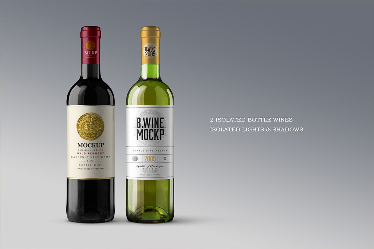 Wine Bottle Mockup - Bordeaux, a Product Mockup by Avelina Studio (Photo 2 of 3)