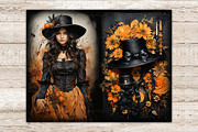 Halloween Junk Journal Pages, a Person Illustration by GlamArtZhanna (Thumbnail 6 of 9)