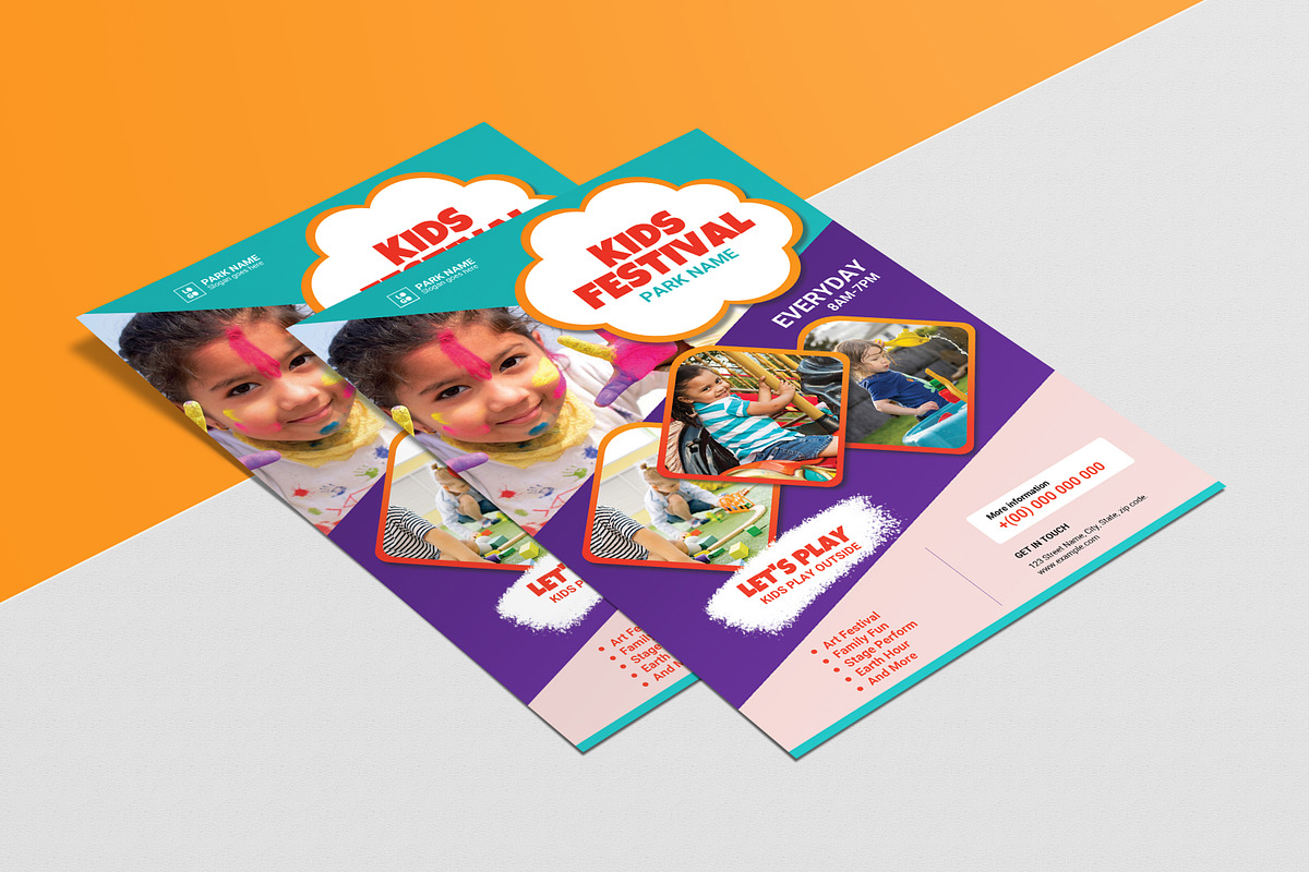 Kids Festival Flyers Template, a Flyer Template by Template Shop (Photo 2 of 4)
