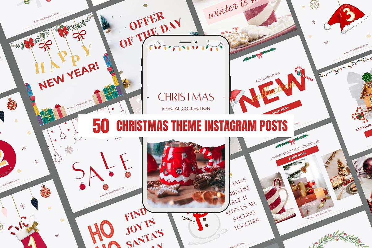 Christmas Instagram Template, a Social Media Template by CreativeTempHub (Photo 1 of 7)