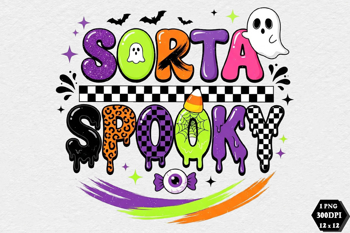 Sorta Spooky Halloween PNG, a Seasonal Illustration by DreamCafeArt (Photo 1 of 7)