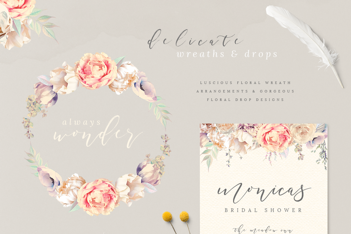 Delicate Vintage Florals, a Texture Illustration by Studio Sirona (Photo 4 of 9)
