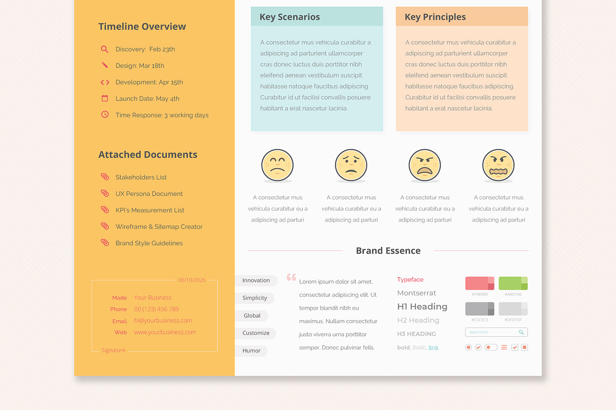 UX Workflow - Creative Brief, a Stationery Template by Sargatal (Photo 6 of 6)