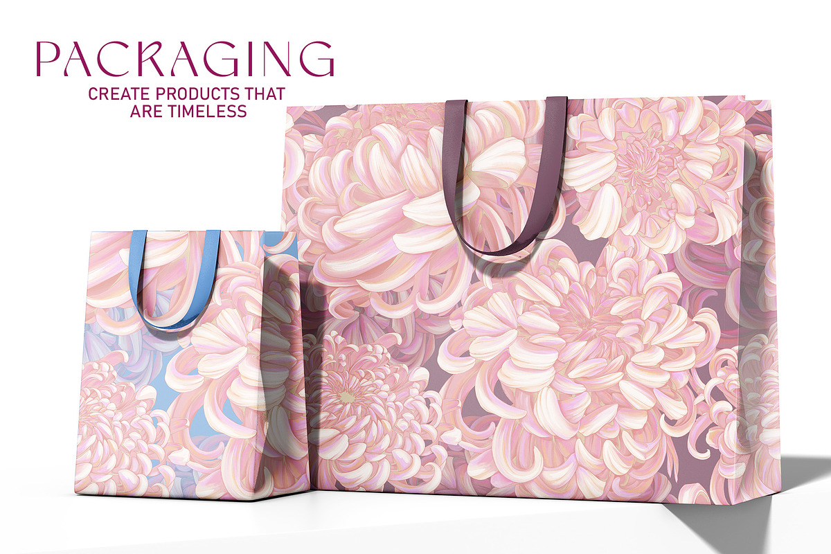 Pattern Cloud Chrysanthemum, a Pattern Graphic by Natalia0307 (Photo 8 of 13)