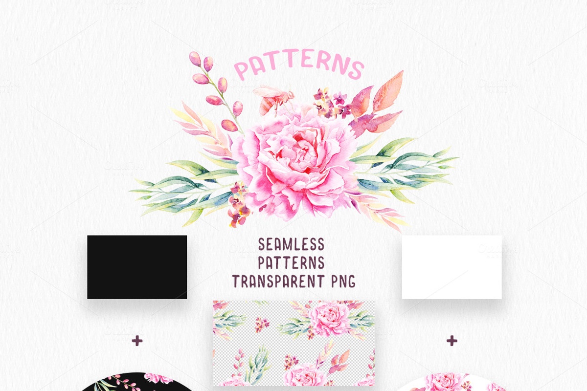 Floral Patterns Bundle 90% OFF, a Pattern Graphic by Spasibenko Art (Photo 7 of 21)