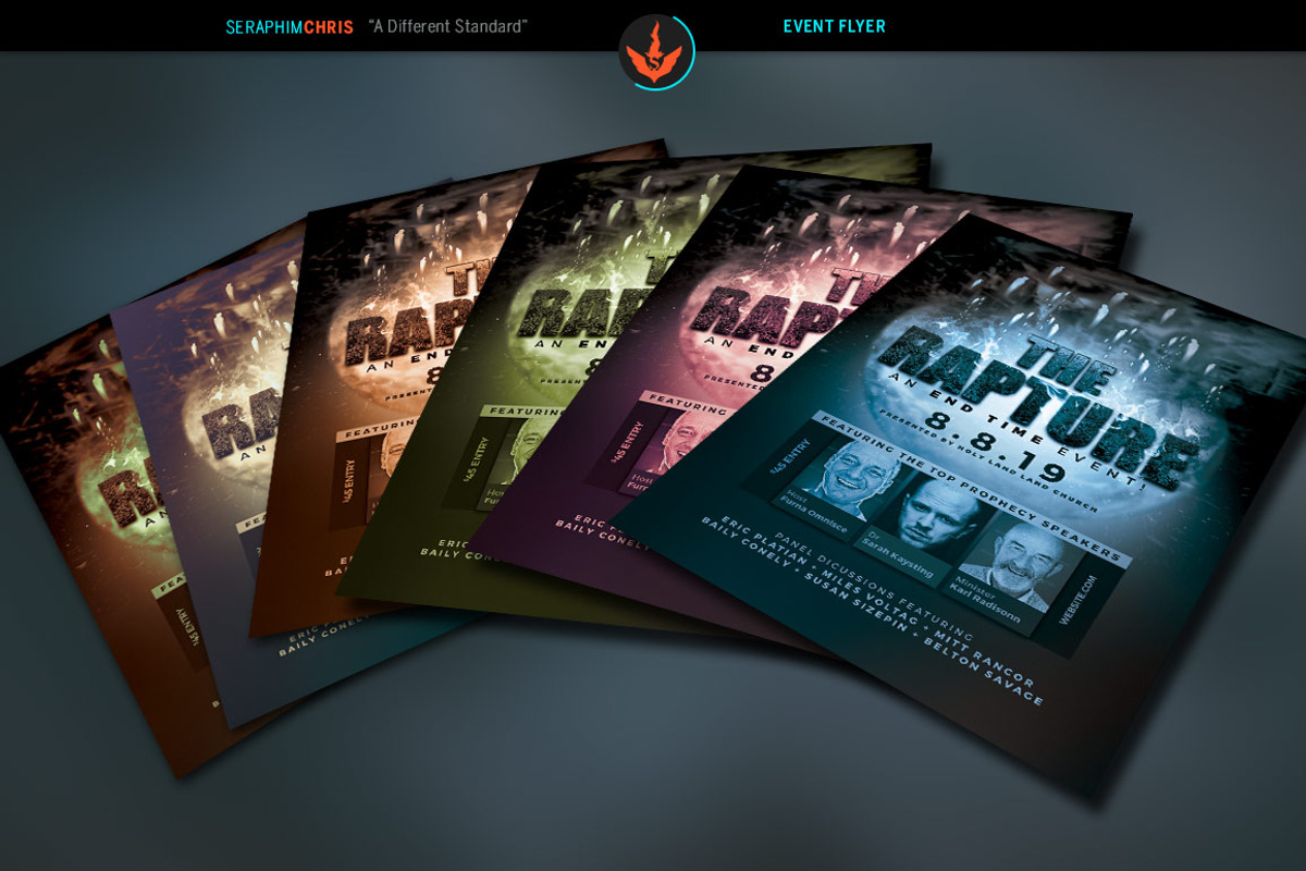 The Rapture Flyer Template, a Flyer Template by SeraphimChris