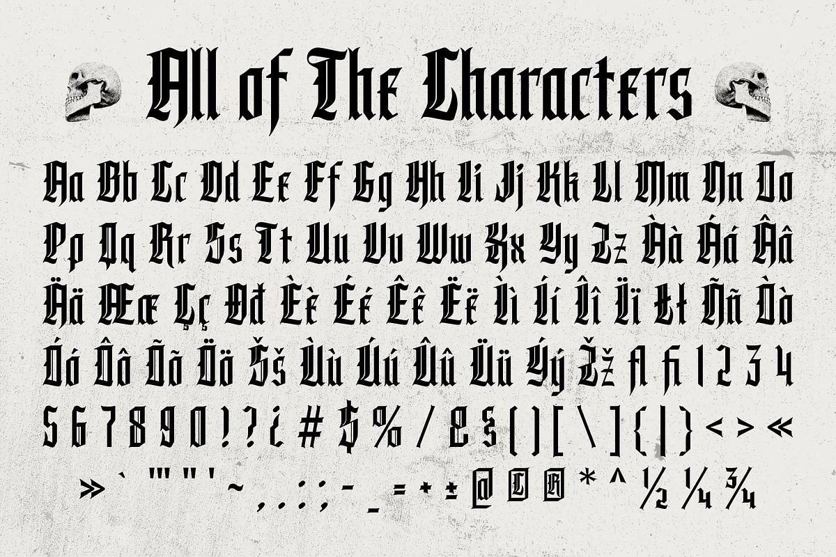 CS Mirage – Blackletter Font, a Blackletter Font by Craft Supply Co. (Photo 8 of 8)