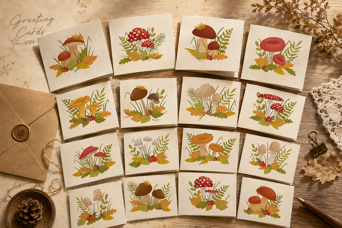 Whimsical Fall Clipart Collection, a Seasonal Illustration by Anna Studio (Photo 3 of 12)