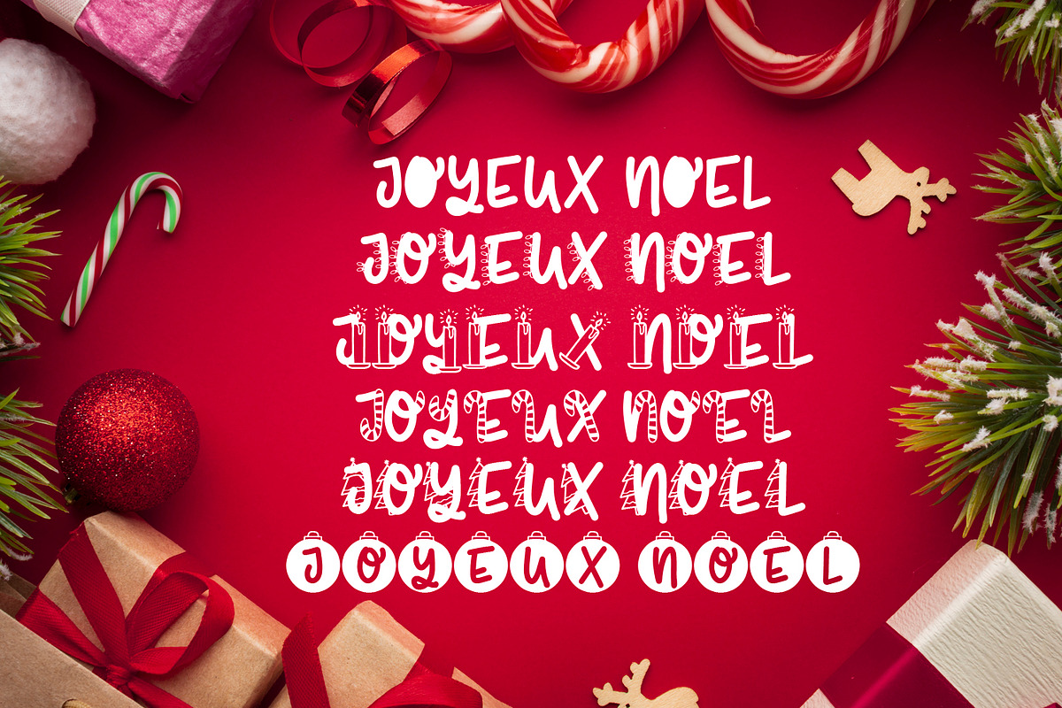 Joyeux Noel, a Handwritten Font by Freeling Design House (Photo 7 of 7)