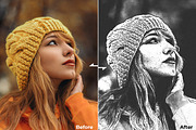Photoshop Action - Mono Sketch, an Action Add-On by Modaldesain (Thumbnail 3 of 4)