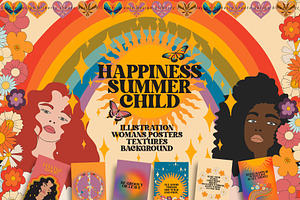 Happiness Summer Child Art Set!