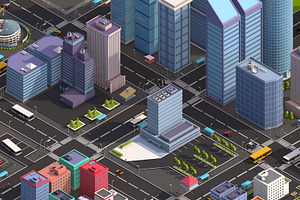 Low Poly Megapolis Premium Pack