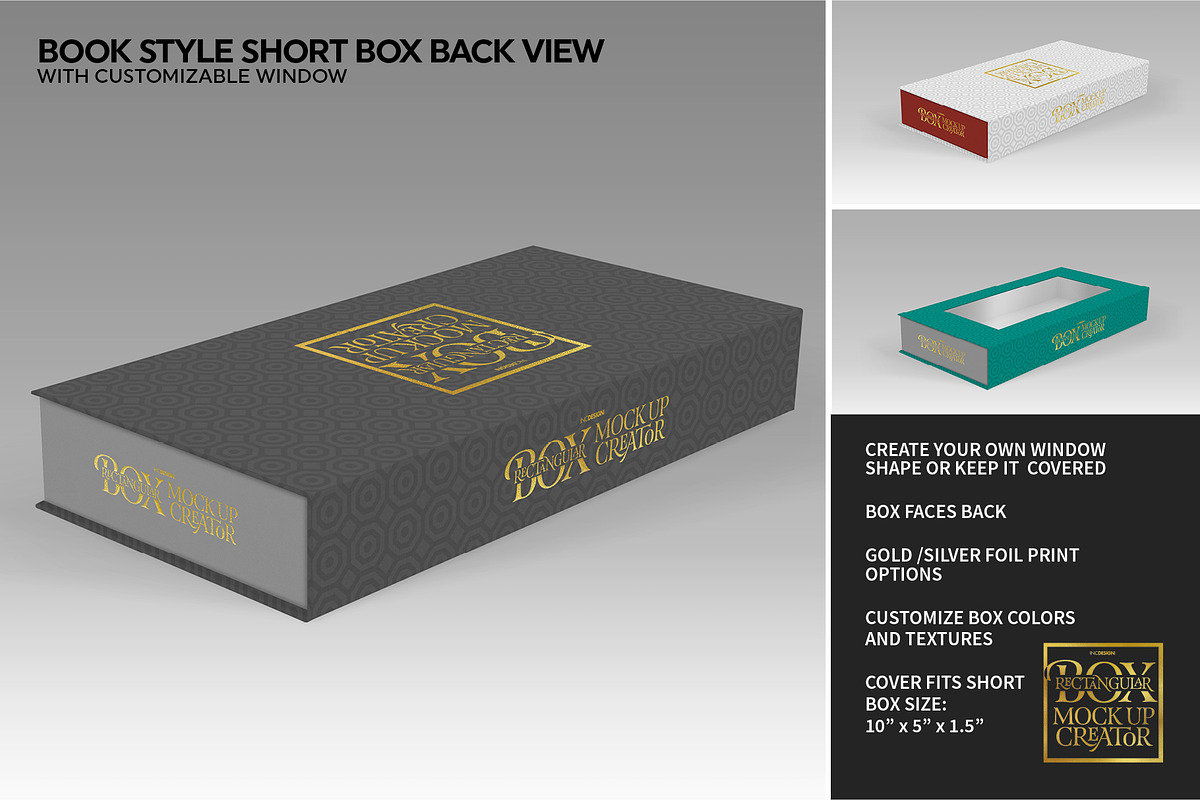 Rectangular Box Mock Up Creator, a Packaging Mockup by INCDesign (Photo 42 of 44)